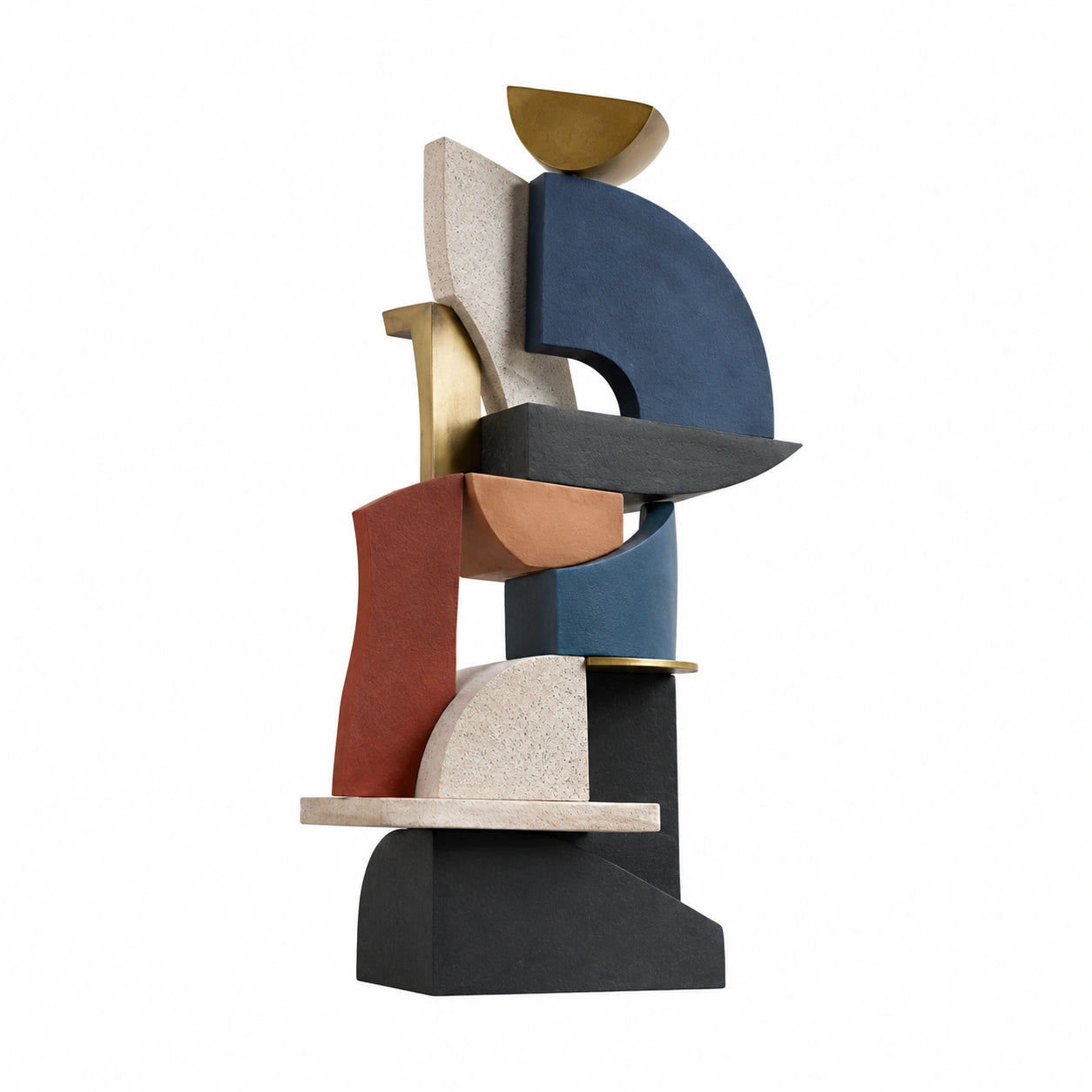 Escultura Decorativa Abstracta Multicolor