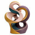 Escultura Abstracta Multicolor para Decoración Modernista