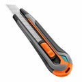Cutter Retráctil con Hoja Segmentada 18mm Gris y Naranja