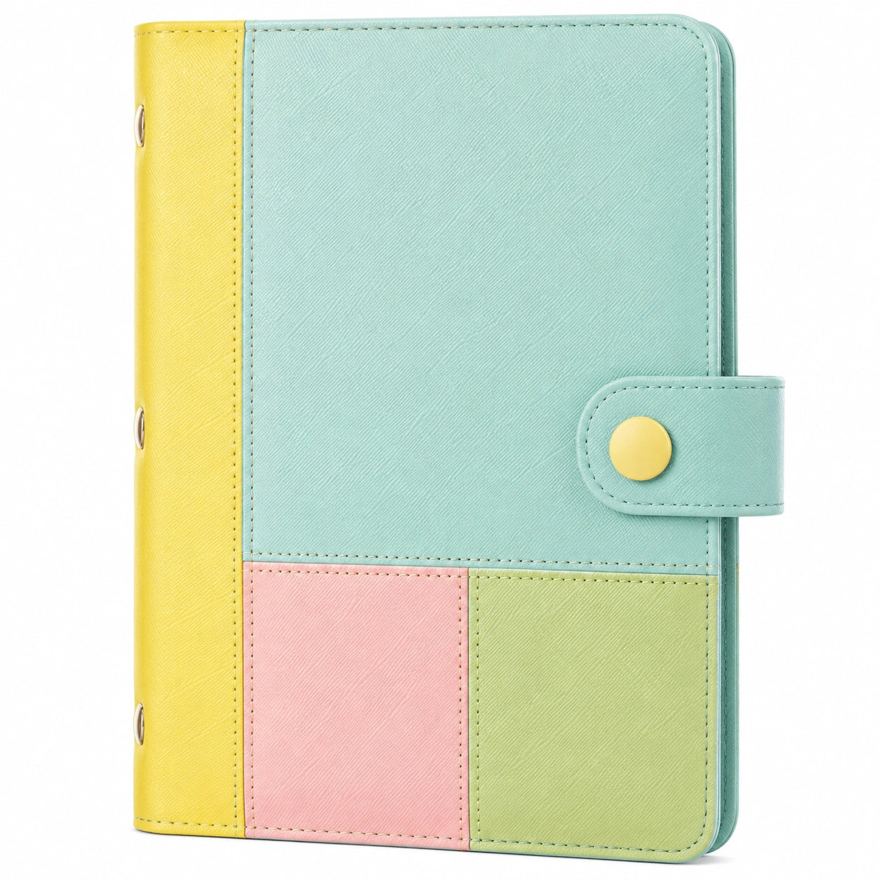 Cuaderno A5 con Botón y Anillas Multicolor
