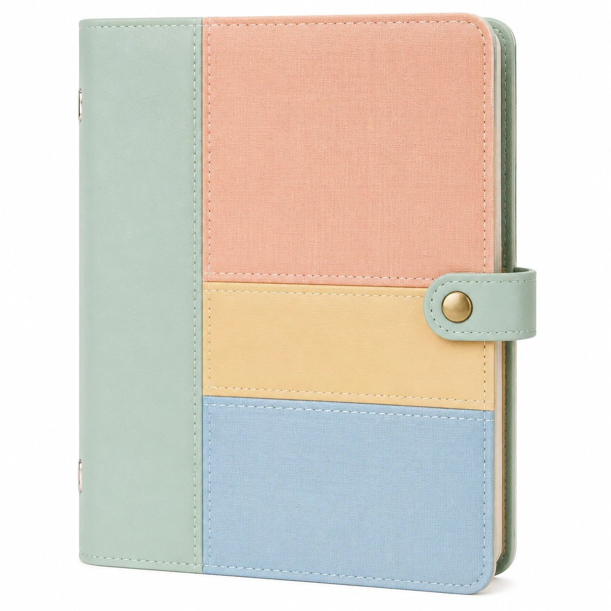 Cuaderno A5 Multicolor con Cierre de Botón