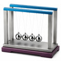 Péndulo de Newton Decorativo de Mesa Azul y Púrpura