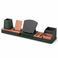 Organizador de Escritorio Modular Verde y Cobre