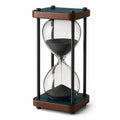 Reloj de Arena Decorativo Negro Nuez Esmeralda 60 Minutos