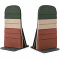 Soporte de libro moderno multicolor verde/beige/rojo