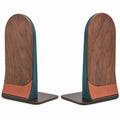 Soportes para libros decorativos marrón, naranja y verde 18cm
