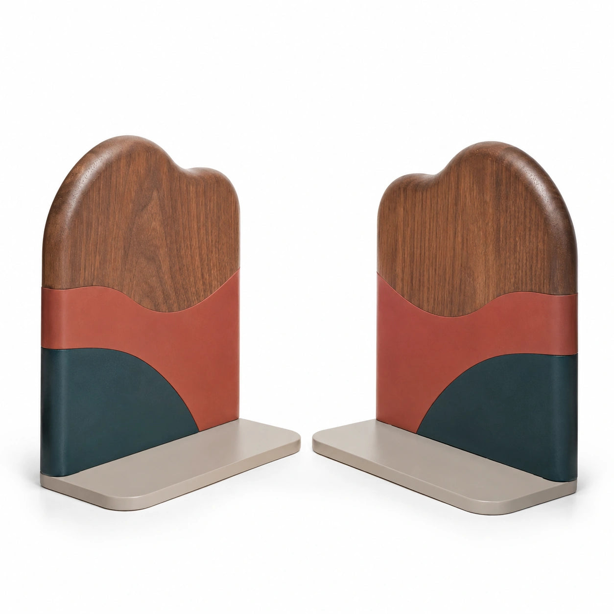 Soporte de Libros Moderno con Diseño Ondulado Multicolor