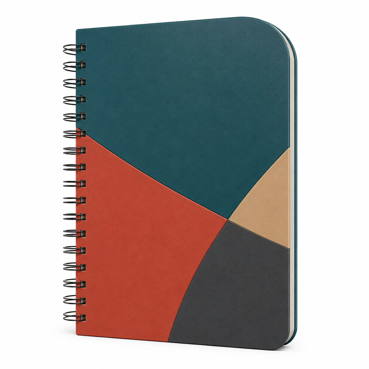 Cuaderno de Espiral A5 Multicolor con Cubierta Moderna