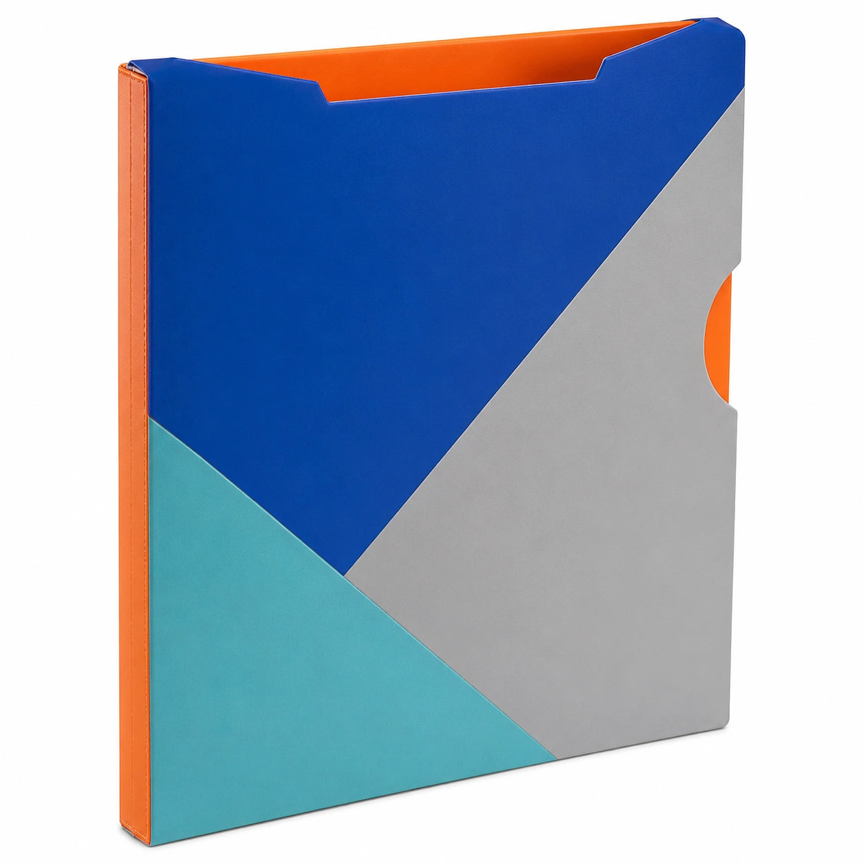 Carpeta Vertical para Documentos A4 Azul, Naranja, Gris y Azul Claro