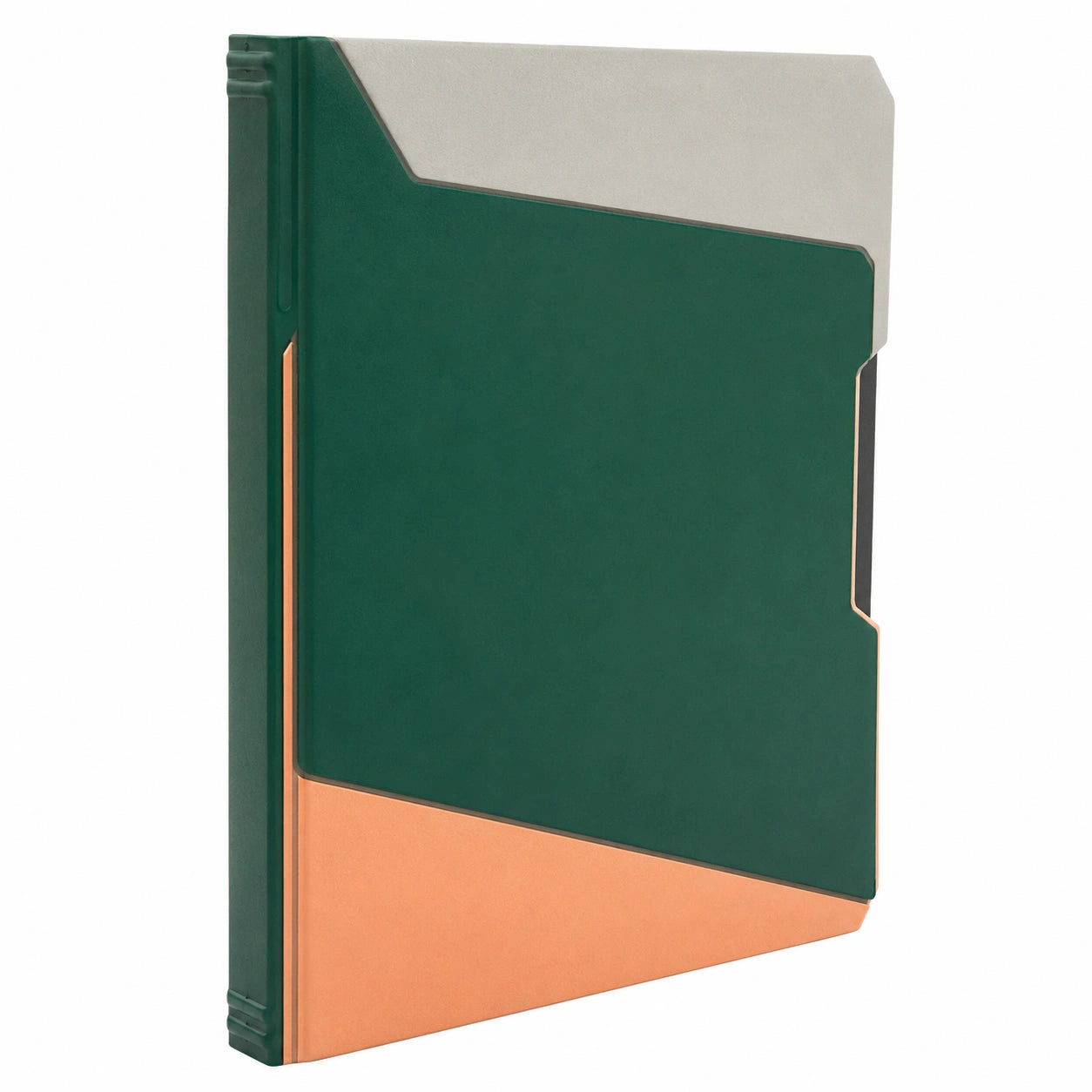 Carpeta de Archivo Verde y Naranja con Gran Capacidad