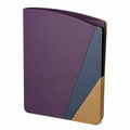 Carpeta Organizadora A4 Multicolor Morado/Azul/Marrón