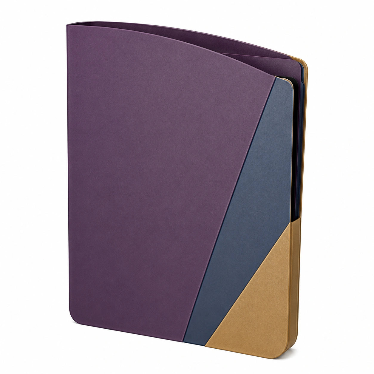 Carpeta Organizadora A4 Multicolor Morado/Azul/Marrón