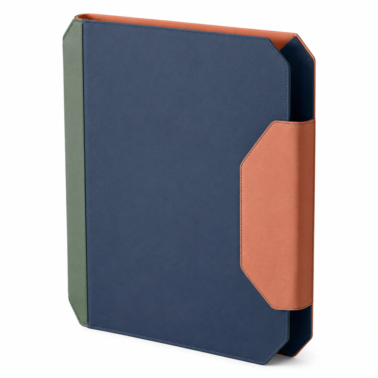 Carpeta organizadora A4 con solapa Azul, Verde y Marrón