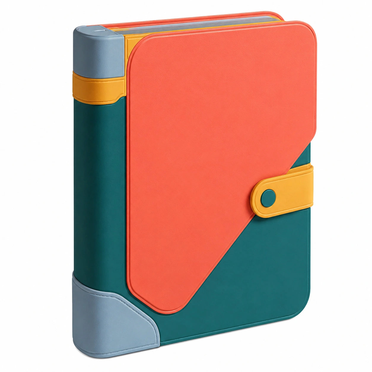Carpeta Organizadora A4 Multicolor con Botón de Presión